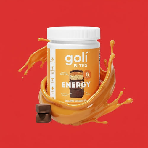 Goli Nutrition Energy Bites Salted Caramel Chocolate Flavor Caffeinated