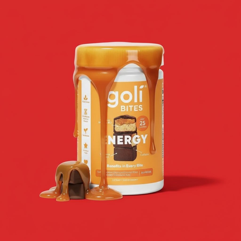 Goli Nutrition Energy Bites Salted Caramel Chocolate Flavor Caffeinated